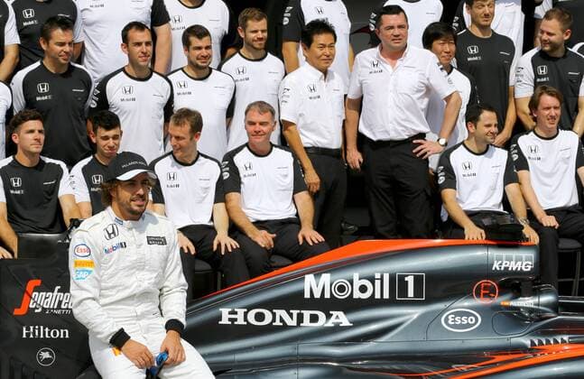 Brazil Grand Prix Formula 1 in 2015 SAO PAULO, Brazil - 11 12 2015: BIG FORMULA OF BRAZIL AWARD 1 2015 - The driver Fernando Alonso of McLaren Honda at Brazil Grand Prix Formula 1 in 2015, held at the Interlagos circuit. (Photo: Rodolfo Buhrer La Picture FotoArena)  RodolfoxBuhrer