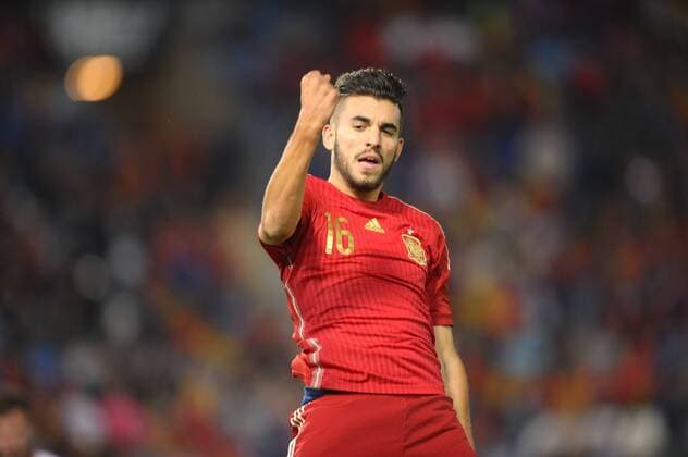Almeria, SPAIN - November 12: Daniel Ceballos (Betis) during the match between Spain against Georgia in Juegos del Mediterraneo stadium. (Photo: Jose Breton) 