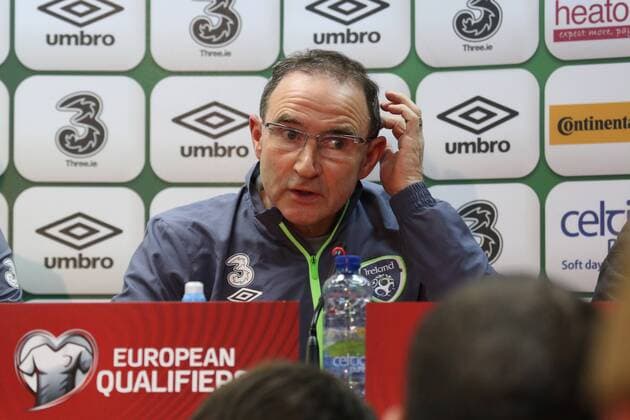 ZENICA, Nov. 12, 2015 -- Coach of the national soccer team of Ireland Martin O Neill attends a press conference PK Pressekonferenz before the Euro 2016 qualifying match between Bosnia and Herzegovina and Ireland at the stadium Bilino Polje in Zenica, BiH, on Nov. 12, 2015. ) (SP)BOSNIA AND HERZEGOVINA-ZENICA-SOCCER-EURO UEFA 2016 HarisxMemija 
