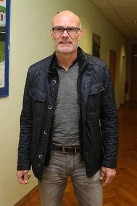 Ralf Hauptmann (Deutschland) - Podiumsgespräch zum Thema Der Fußball im Land des Weltmeisters und in Sachsen während des 16. BDFL Oldie Fußballtrainer Treffen in der Sportschule Egidius Braun in Leipzig - Deutschland, Fussball, Mann, Maenner,10.11.2015