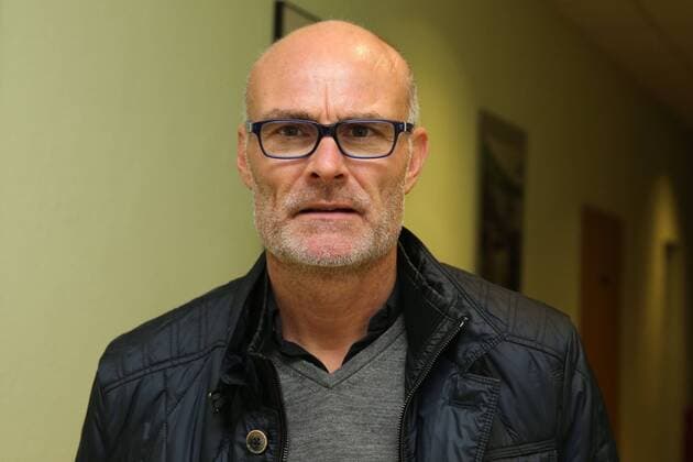 Ralf Hauptmann (Deutschland) - Podiumsgespräch zum Thema Der Fußball im Land des Weltmeisters und in Sachsen während des 16. BDFL Oldie Fußballtrainer Treffen in der Sportschule Egidius Braun in Leipzig - Portrait,Deutschland, Fussball, Mann, Maenner,10.11.2015