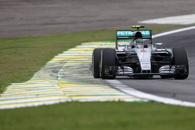 Motorsports: FIA Formula One World Championship WM Weltmeisterschaft 2015, Grand Prix of Brazil, 6 Nico Rosberg (GER, Mercedes AMG Petronas Formula One Team), xHOCHxZWEIx