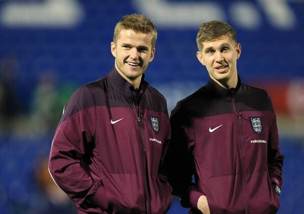 England s Eric Dier with John Stones International Friendly Länderspiel - Spain vs England - Estadio Jose Rico Perez Stadium - Spain - 13th November 2015 - Picture David Klein Sportimage EDITORIAL USE ONLY. No use with unauthorised audio, video, data, fixture lists, club league logos or live services. Online in-match use limited to 120 images, no video emulation. No use in betting, games or single club league player publications.