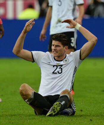 Fussball, Herren, Länderspiel (Testspiel), Saison 2015 2016, Frankreich - Deutschland in Paris, Mario Gomez (Deutschland), 13.11. 2015,
