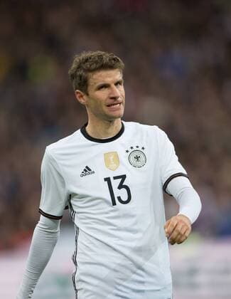 13. November 2015: Paris, Fussball Testspiel: Frankreich - Deutschland: Thomas Mueller (Deutschland).