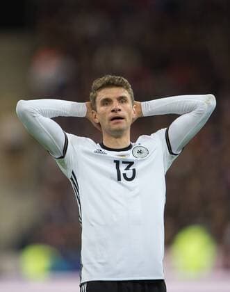 13. November 2015: Paris, Fussball Testspiel: Frankreich - Deutschland: Thomas Mueller (Deutschland).