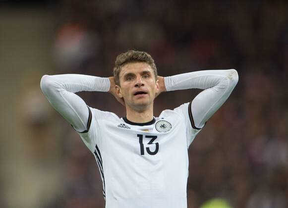 13. November 2015: Paris, Fussball Testspiel: Frankreich - Deutschland: Thomas Mueller (Deutschland).