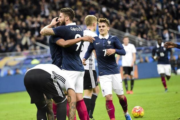 Olivier Giroud (Fra) - Fussball, Länderspiel Nationalteam, Testspiel, Frankreich vs. Deutschland - 13 11 2015 JBAutissier Panoramic 