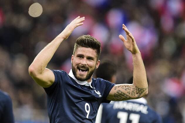 Olivier Giroud (Fra) - Fussball, Länderspiel Nationalteam, Testspiel, Frankreich vs. Deutschland - 13 11 2015 JBAutissier Panoramic 