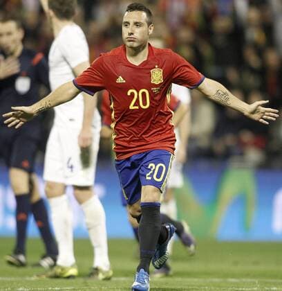 Spain s Santi Cazorla celebrates goal during International Friendly Länderspiel match. November 13,2015.  (2015111348)
