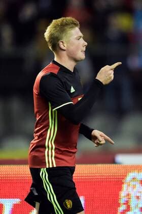 De Bruyne Kevin forward of Belgium celebrates scoring a goal FOOTBALL : Belgique vs Italie - Match Amical - Bruxelles - 13 11 2015 PhotoNews Panoramic 