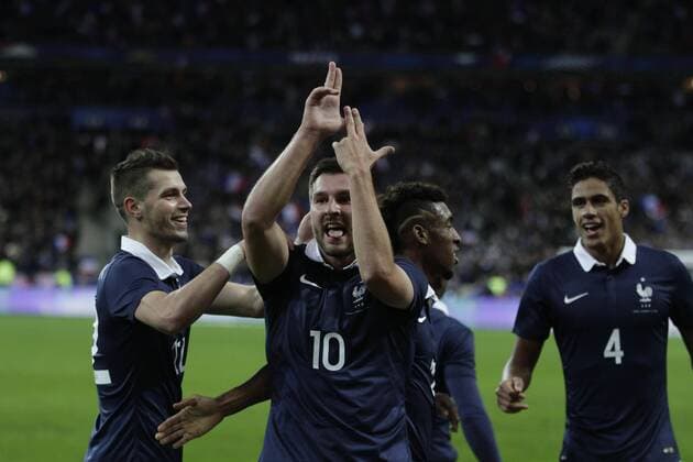 andre-pierre gignac 10 - Fussball, Länderspiel Nationalteam, Testspiel, Frankreich vs. Deutschland - Saint Denis - 13 11 2015 ElyxandroCegarra Panoramic 