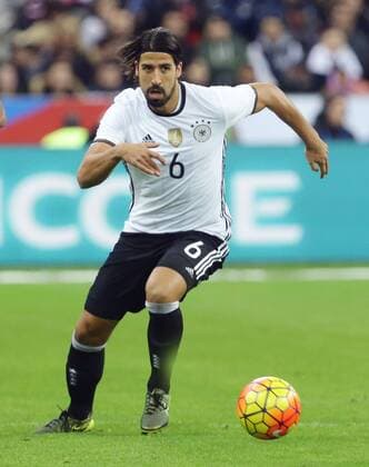 Paris , Fußball Länderspiel Frankreich vs. Deutschland ; Sami Khedira ( GER )