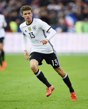 FUSSBALL INTERNATIONAL TESTSPIEL in Paris, Saint-Denis im Stade de France Frankreich - Deutschland 13.11.2015 Thomas Mueller (Deutschland) 