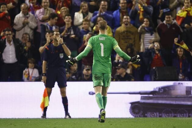 Nov. 13, 2015 - Alicante, Spain - Joe Hart of England during the friendly football match between Spain and England at Jose Rico Perez Stadium in Alicante, November 13, 2015. Friendly football match between Spain and England  - ZUMAn230