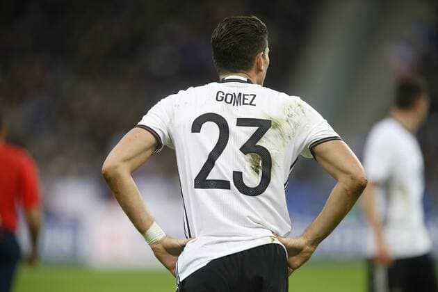 Mario Gomez (GER) . Frankreich-Deutschland . Fussball-Länderspiel 2015, Freundschaftsspiel . Paris, FRA, 13.11.2015 ,