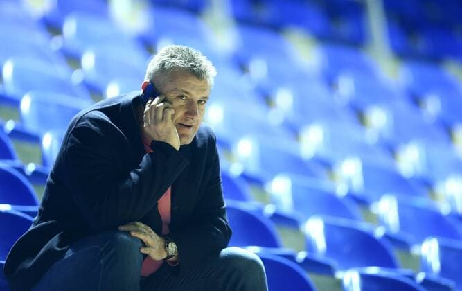 PXL_Croatia national football team training 14.11.2015., Zagreb, Croatia - Croatia national football team training at Hitrec-Kacian pitch ahead of their friendly match against Russia in Krasnodar on 17 November 2015. President of the Croatian Soccer Federation Davor Suker.  SlavkoxMidzor PIXSELL