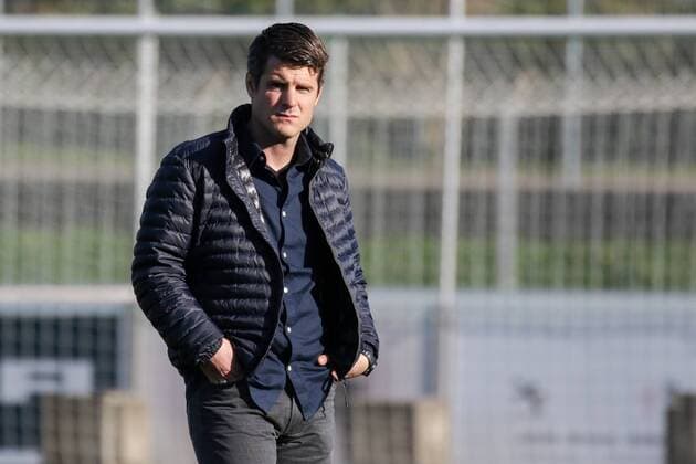 Jens Scheuer (Trainer, Freiburg), vor dem Spiel, Fussball, Allianz Frauen-Bundesliga, SC Freiburg - 1. FFC Frankfurt, xozx