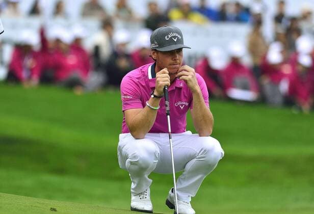 Nov. 15, 2015 - Shanghai, People s Republic of China - KRISTOFFER BROBERG of Sweden during the final day of the BMW Masters at Lake Malaren Golf Club in Shanghai. Golf 2015 - Shanghai Masters - Day 4  - ZUMAm119