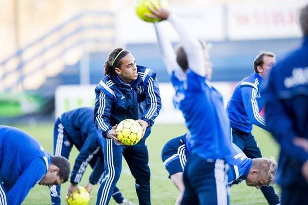 151115 Dänemark Yussuf Yurary Poulsen - Training Dänemark 15 november 2015 in Helsingör  Copyright: LUDVIGxTHUNMAN BB151115LT037