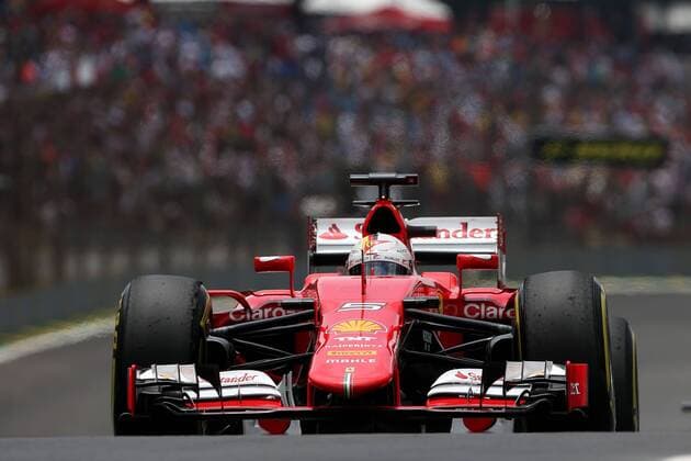 Motorsports: FIA Formula One World Championship WM Weltmeisterschaft 2015, Grand Prix of Brazil, 5 Sebastian Vettel (GER, Scuderia Ferrari), xHOCHxZWEIx