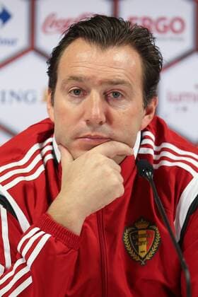 - BRUSSELS, BELGIUM: Belgium s head coach Marc Wilmots pictured during a press conference PK Pressekonferenz of the Red Devils, the Belgian national soccer team, Monday 16 November 2015, in Brussels. Tomorrow the Devils are playing Spain in preparation of the Euro2016 European Championships. BRUNOxFAHY  x04741244x