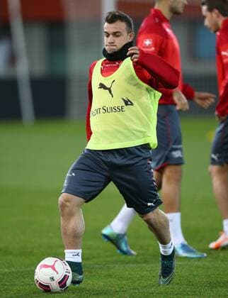 Fußball, Training Nationalmannschaft Schweiz SOCCER - AUT vs SUI, friendly match, preview VIENNA,AUSTRIA,16.NOV.15 - SOCCER - OEFB international match Länderspiel Austria vs Switzerland, friendly match, preview, final training team SUI. Image shows Xherdan Shaqiri (SUI). GEPAxpictures xChristianxOrt