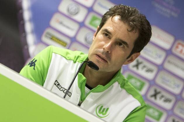 Fußball, UWCL, Abschlusstraining und Pressekonferenz VfL Wolfsburg; Cheftrainer Ralf Kellermann (Wolfsburg) Porträt, Portrait, Einzelbild. xtgx