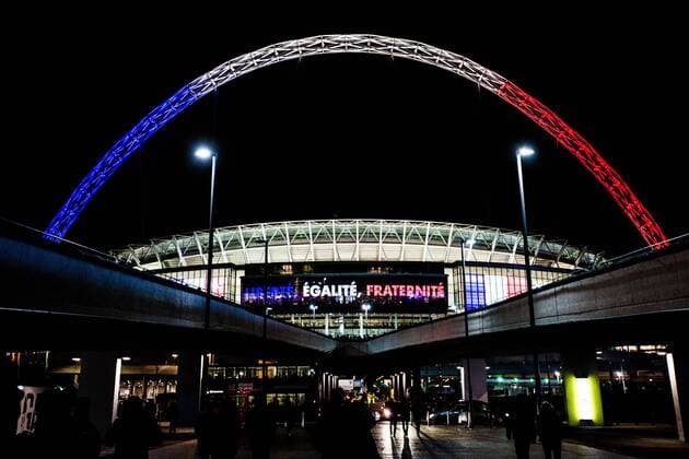 General view of the stadium - Breast Cancer Care International - England v France - Wembley Stadium - London - England - 17th November 2015 - Picture Charlie Forgham Bailey Sportimage EDITORIAL USE ONLY. No use with unauthorised audio, video, data, fixture lists, club league logos or live services. Online in-match use limited to 120 images, no video emulation. No use in betting, games or single club league player publications.