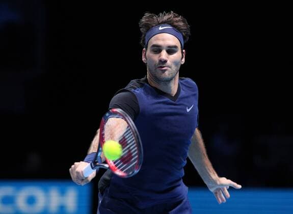 TENNIS - ATP Tennis Herren World Tour Finals 2015 LONDON,ENGLAND,17.NOV.15 - TENNIS - ATP World Tour, World Tour Finals 2015. Image shows Roger Federer (SUI). GEPAxpictures xAlanxGrieves