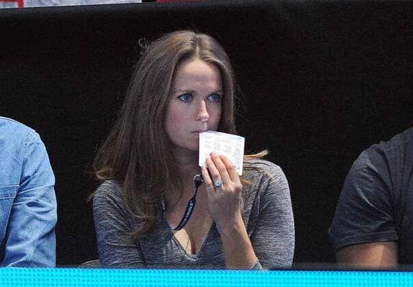 Tennis - 2015 ATP Tennis Herren World Tour Finals at The O2 - Day Four Group Ilie Nastase Singles: Andy Murray (Great Britain) vs. Rafael Nadal (Spain) Andy Murray s Wife Kim Sears watches Andy edge towards defeat COLORSPORT ANDREW COWIE 
