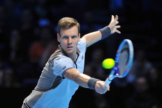 Tomas Berdych (Cze) TENNIS : ATP Tennis Herren WORLD TOUR FINALS 2015 - 19 11 2015 TennisMagazine Panoramic 