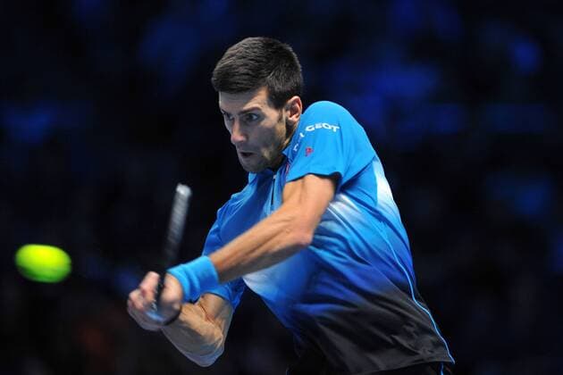Novak Djokovic (Ser) TENNIS : ATP Tennis Herren WORLD TOUR FINALS 2015 - 19 11 2015 TennisMagazine Panoramic 
