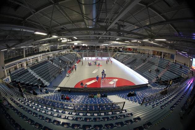 Gummersbach Themen Schwalbe-Arena , Innenansicht, Ansicht VfL Gummersbach - SC Magdeburg, Handball, DKB Handball Bundesliga, 18.11.2015, Copyright: Deutzmann Eibner-Pressefoto EP_CDN