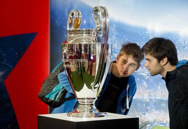 The UEFA Champions League trophy is displayed within Trophy Tour in Prague, Czech Republic, November 20, 2115. (CTKxPhoto VitxSimanek) CTKPhotoP201511200729301  VIS 003