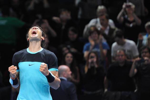 Rafael Nadal (Esp) TENNIS : ATP Tennis Herren WORLD TOUR FINALS 2015 - 20 11 2015 TennisMagazine Panoramic 