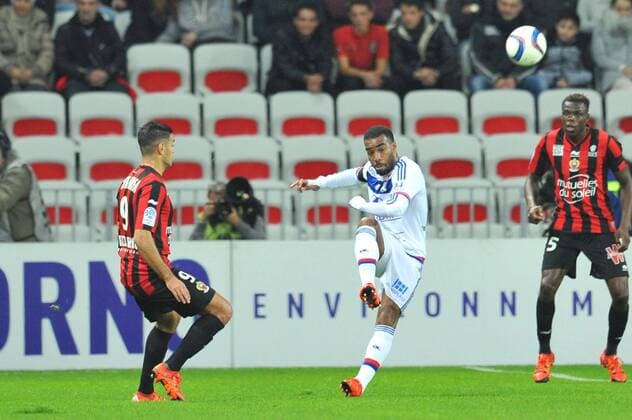 ALEXANDRE LACAZETTE (ol) FOOTBALL : OGC Nice vs Olympique Lyon - Ligue 1 2015 2016 - 20 11 2015 FEP Panoramic 