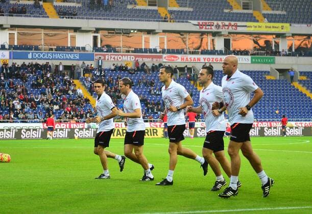 Turkey superlig match between Mersin Idman Yurdu and Fenerbahce in Mersin on November 21,2015. Final Score: Mersin Idman Yurdu 1 - Fenerbahce 3 Pictured: Referees, Alper Ulusoy, Mustafa Emre Eyisoy, Cevdet Komurcuoglu