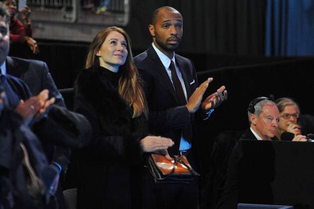 Thierry Henry and andrea rajacic TENNIS : ATP Tennis Herren WORLD TOUR FINALS 2015 - 21 11 2015 TennisMagazine Panoramic 