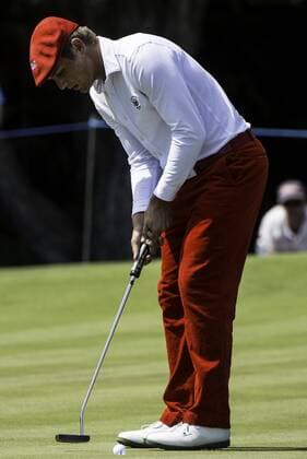Nov. 22, 2015 - Melbourne, Victoria, Australia - Bryson DeChambeau of the United States putts on the seventeenth green during day 4 2015 Australian Masters at Huntingdale Golf Club in Melbourne, Australia. Golf 2015 - Peter Senior wins the 2015 Australian Masters - ZUMAk106
