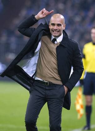GUARDIOLA Pep Trainer Team FC Bayern Muenchen Fussball Liga DFL Spiel FC Schalke 04-FC Bayern Muenchen 1 : 3 am 21. November 2015 in Gelsenkirchen 