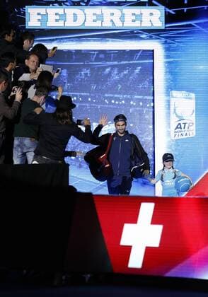 22.11.2015 the O2 London, England. ATP Tennis Herren Tour Finals Day 8. Novak Djokovic (SRB) defeats Roger Federer (SUI) in his men s singles Final match by a score of 6-3, 6-4 during Day Eight Barclays ATP World Tour Finals from the O2 Arena xHongboxChenx  ActionPlus11683862