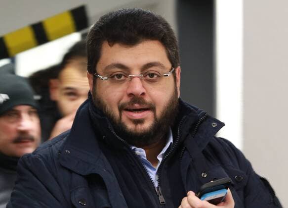 1860-Investor Hasan Abdullah Mohamed Ismaik zufrieden Fussball Grünwalderstadion Regionalliga Bayern 22.11.2015 TSV 1860 München II - FC Bayern München II