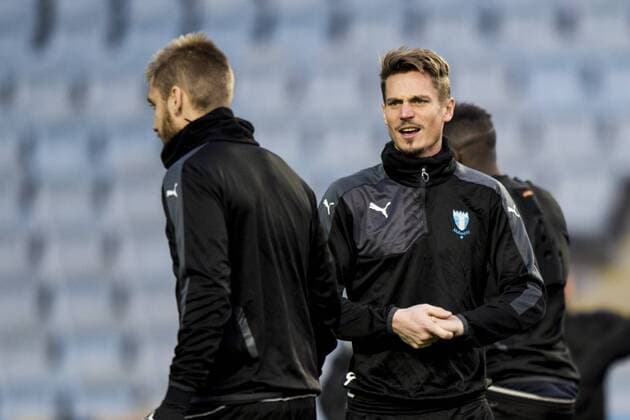 Fußball, Champions League, Malmö FF Training 151123 Malmö FFs Markus Rosenberg under en träning inför fotbollsmatchen i Champions League den 23 november 2015 i Malmö.  Copyright: PETTERxARVIDSON BB151123PA010