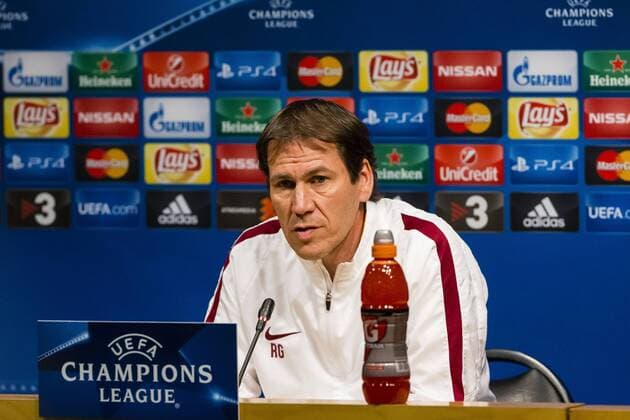 Fußball, Champions League, AS Rom PK SPAIN - Nov,23th: Rudi Garcia during the press conference PK Pressekonferenz before the match between FC Barcelona Barca - AS Roma, for the round 5 of the Liga BBVA, played at Camp Nou Stadium on 23th Nov 2015 in Barcelona, Spain. (Credit: Mikel Trigueros Urbanandsport Cordon Press) 