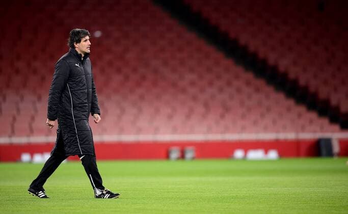 Fußball, Champions League, Dinamo Zagreb Training GNK Dinamo training - London, UK 23.11.2015., London - Nogometasi GNK Dinamo Zagreb odradili trening na Emirates stadionu uoci sutrasnjeg ogleda s Arsenalom.  MarkoxPrpic PIXSELL