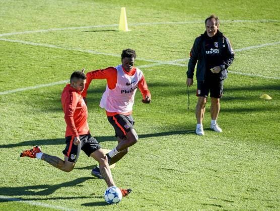 UEFA Champions League 2015 2016 - Atletico Madrid training session. In this picture, Correa. xDIEGOxGxSOUTOx 