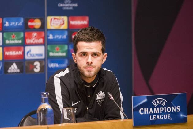 SPAIN - 23th Nov: Pjanic during the press conference PK Pressekonferenz before the match between FC Barcelona Barca - AS Roma, for the round 5 of the Liga BBVA, played at Camp Nou Stadium on 23th Nov 2015 in Barcelona, Spain. (Credit: Joan Valls Urbanandsport Nur Photo) 
