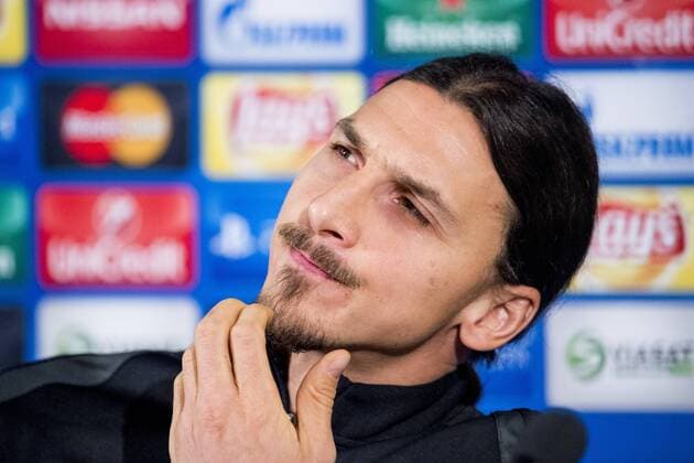 Fußball, Champions League, Paris St. Germain PK 151124 Zlatan Ibrahimovic under en presskonferens inför fotbollsmatchen i Champions League den 24 november 2015 i Malmö.  Copyright: LUDVIGxTHUNMAN BB151124BB002