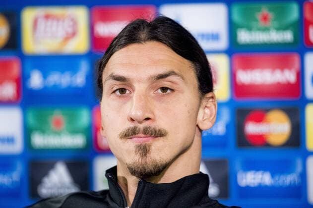 Fußball, Champions League, Paris St. Germain PK 151124 Zlatan Ibrahimovic under en presskonferens inför fotbollsmatchen i Champions League den 24 november 2015 i Malmö.  Copyright: LUDVIGxTHUNMAN BB151124BB004